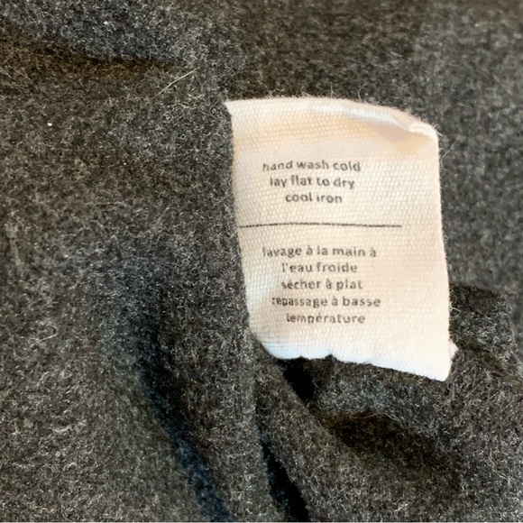 OAK + FORT Charcoal Structured High Neck Pull Over Sweater Size M - Picture 5 of 7